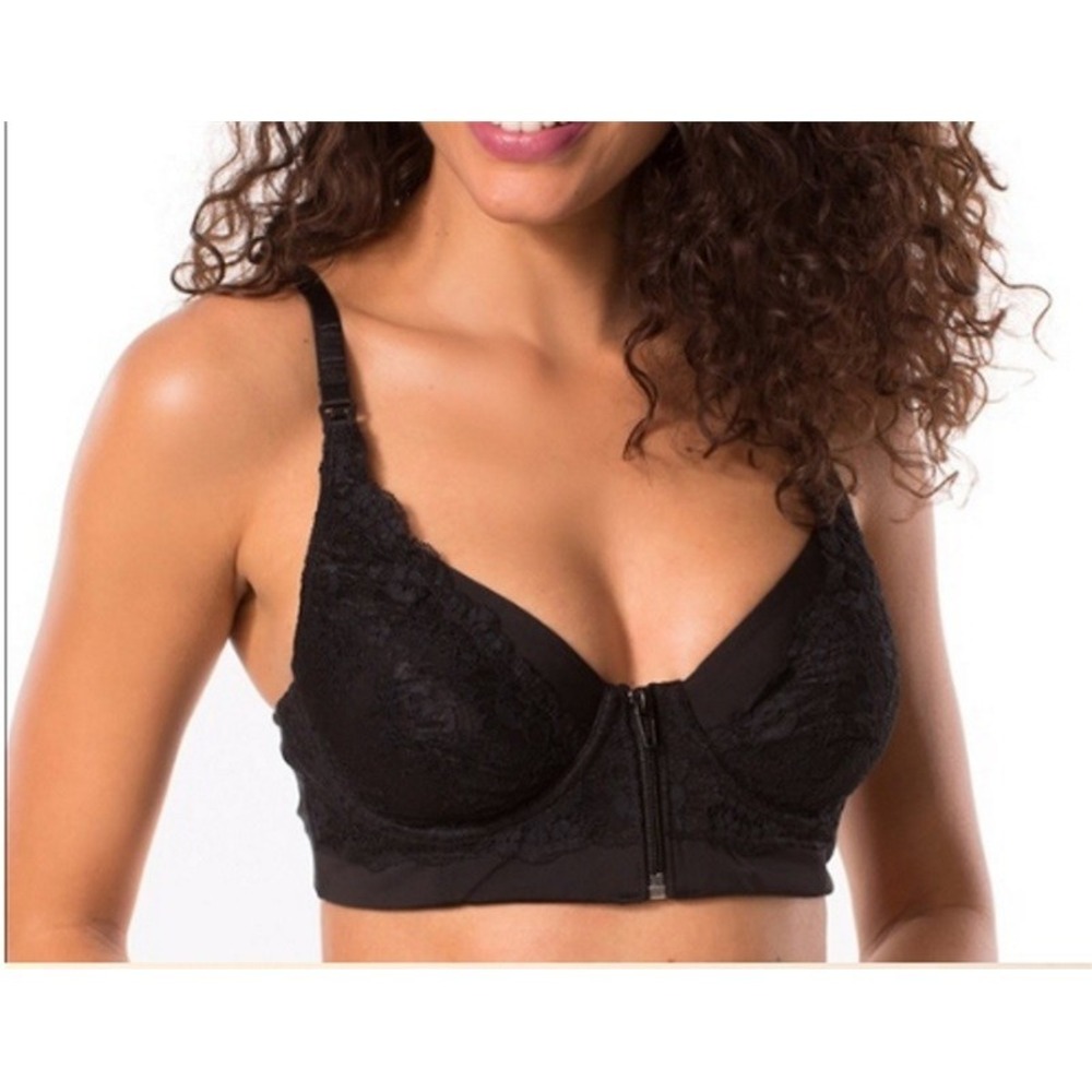 NWT Pip & Vine 40DD by Rosie Pope 2-in-1 Nursing Pump Bra PV10362 Black 95937
